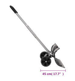 Pelle à neige avec poignée extensible noir 66 cm lame en acier