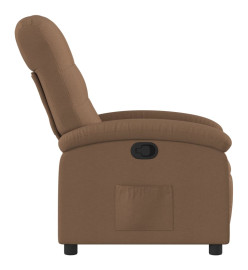 Fauteuil inclinable Marron Tissu