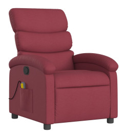 Fauteuil de massage inclinable Rouge bordeaux Tissu