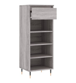 Armoire à chaussures Sonoma gris 40x36x105 cm Bois d'ingénierie