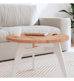 Dessus de table Ø60x2,5 cm rond bois massif de hêtre