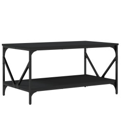 Table basse noir 90x50x45 cm bois d'ingénierie