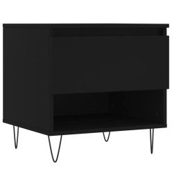 Table basse noir 50x46x50 cm bois d’ingénierie