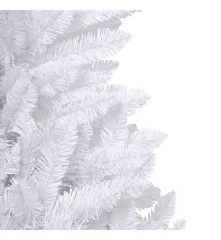 Sapin de Noël artificiel à charnières avec support blanc 120 cm