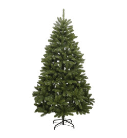 Sapin de Noël artificiel à charnières avec support vert 150 cm