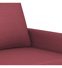 Canapé à 2 places Rouge bordeaux 120 cm Tissu