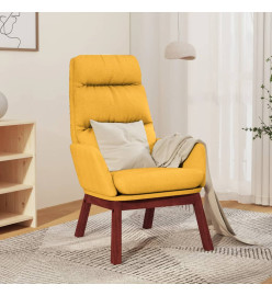 Chaise de relaxation Jaune moutarde Tissu