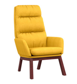 Chaise de relaxation Jaune moutarde Tissu