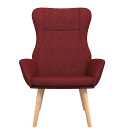 Chaise de relaxation Rouge bordeaux Tissu