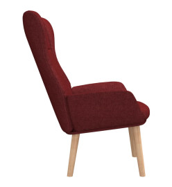 Chaise de relaxation Rouge bordeaux Tissu