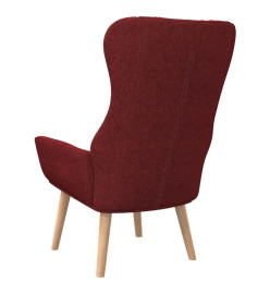 Chaise de relaxation Rouge bordeaux Tissu