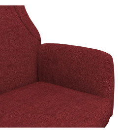 Chaise de relaxation Rouge bordeaux Tissu