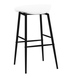 Chaises de bar lot de 4 blanc