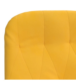 Chaise de relaxation Jaune moutarde Velours