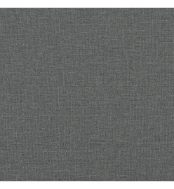 Canapé 3 places avec oreillers gris foncé 180 cm tissu