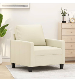 Fauteuil Crème 60 cm Similicuir