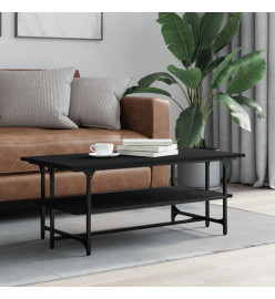Table basse Noir 100x50x40 cm Bois d'ingénierie