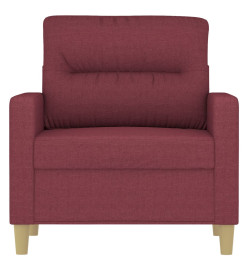 Fauteuil Rouge bordeaux 60 cm Tissu