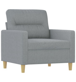 Fauteuil Gris clair 60 cm Tissu