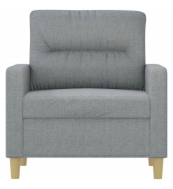 Fauteuil Gris clair 60 cm Tissu