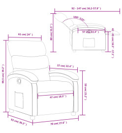 Fauteuil inclinable Cappuccino Similicuir