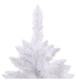 Sapin de Noël artificiel à charnières avec support blanc 180 cm