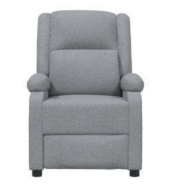 Fauteuil électrique de massage Gris clair Tissu