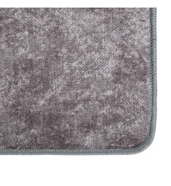 Tapis lavable antidérapant 160x230 cm Gris