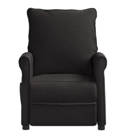 Fauteuil électrique de massage Noir Tissu