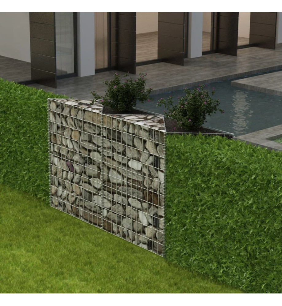 Panier de gabion Acier galvanisé 120x30x100 cm