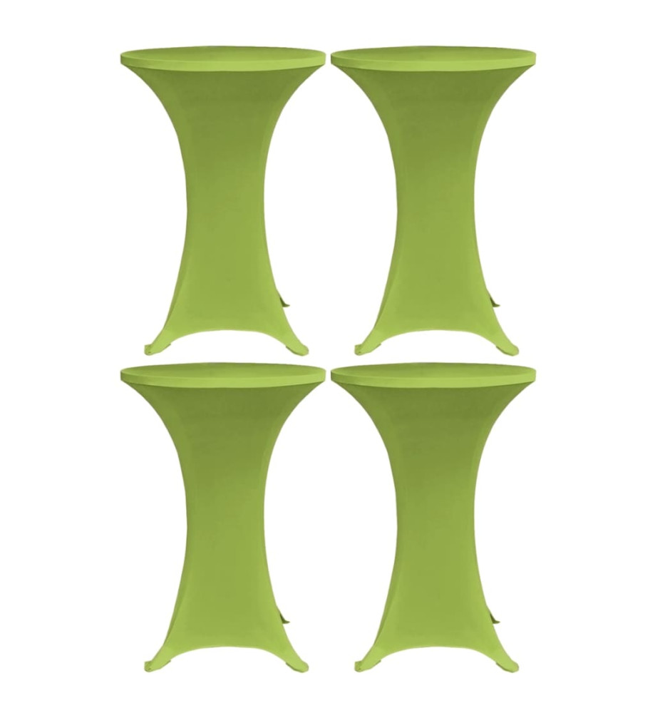 Housses de table extensible 4 pcs 60 cm Vert