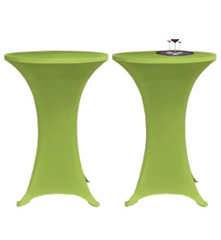 Housses de table extensible 4 pcs 60 cm Vert