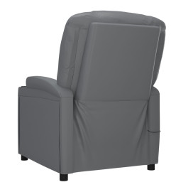 Fauteuil inclinable électrique Anthracite Similicuir