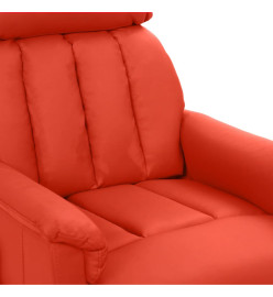 Fauteuil de massage électrique Rouge Similicuir