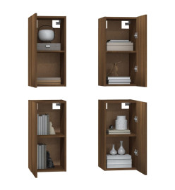 Meubles TV 4 pcs Chêne marron 30,5x30x60 cm Bois d'ingénierie