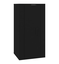 Ensemble de meubles TV 3 pcs Noir Bois d'ingénierie