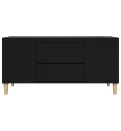 Meuble TV Noir 102x44,5x50 cm Bois d'ingénierie