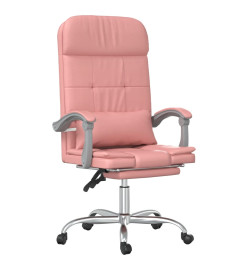 Fauteuil de massage inclinable de bureau Rose Similicuir