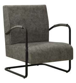 Fauteuil Gris Similicuir