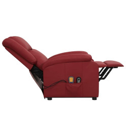 Fauteuil de massage Rouge bordeaux Similicuir