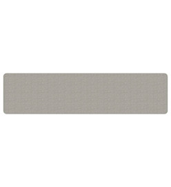 Tapis de couloir aspect sisal taupe 50x200 cm