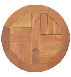 Dessus de table Bois de teck solide Rond 2,5 cm 40 cm