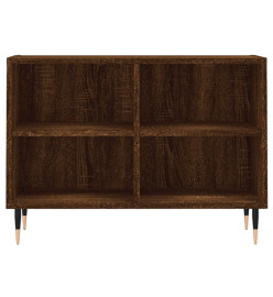 Meuble TV chêne marron 69,5 x 30 x 50 cm bois d'ingénierie