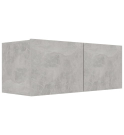 Meubles TV 4 pcs Gris béton 80x30x30 cm Aggloméré