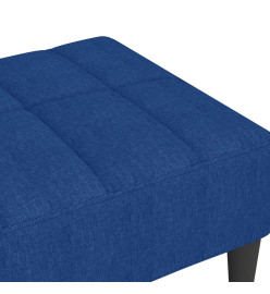 Repose-pied Bleu 78x56x32 cm Tissu