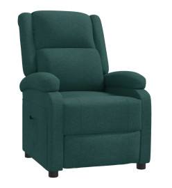 Fauteuil inclinable Vert foncé Tissu