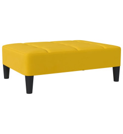 Repose-pied Jaune 78x56x32 cm Velours