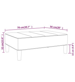 Repose-pied Vert 78x56x32 cm Tissu