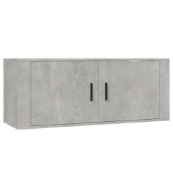 Ensemble de meubles TV 8 pcs Gris béton Bois d'ingénierie