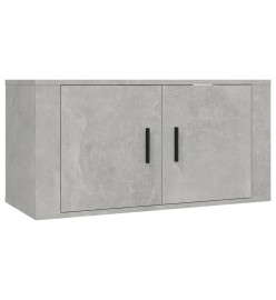 Ensemble de meubles TV 4 pcs Gris béton Bois d'ingénierie